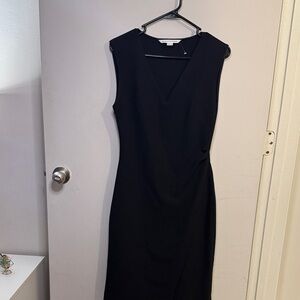 Diane Von Furstenberg Black Midi Dress